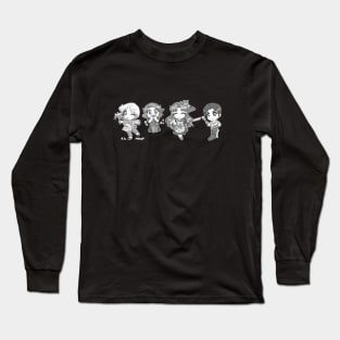 Atlantis: TVC -- Kitchen Chibis Sticker [Black and White] Long Sleeve T-Shirt